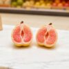 Wholesale Simulated Peeled Grapefruit Mini Fruit Food Toy Resin Accessories