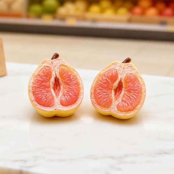 Wholesale Simulated Peeled Grapefruit Mini Fruit Food Toy Resin Accessories