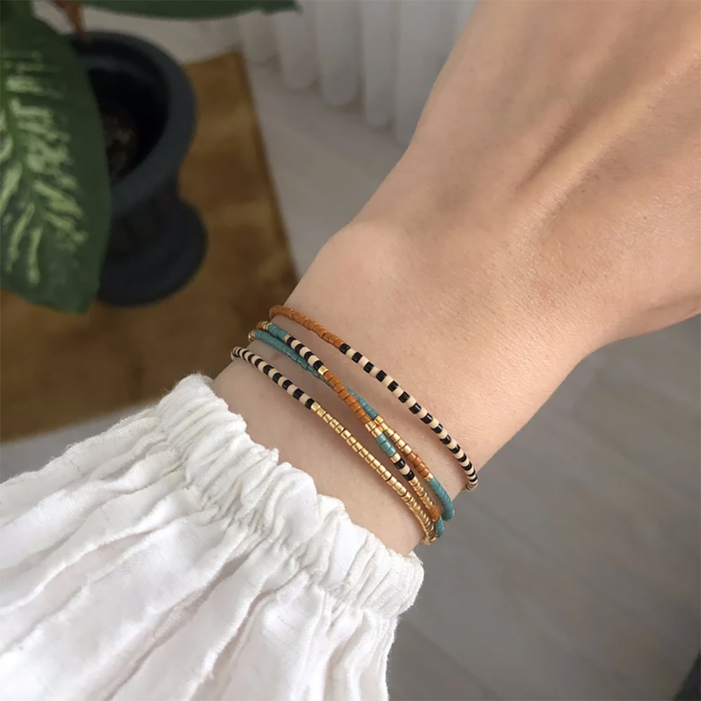 Wholesale Bohemian style colorful Mi bead bracelet