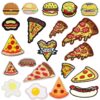 Wholesale Burger Sausage Hot Dog Pizza Cartoon Embroidery DIY Patches