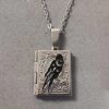 Wholesale Gothic Vampire Moon Crow Halloween Necklace