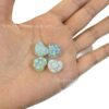 Wholesale 10pcs Fine Flash Printed Love Relief Acrylic Beads