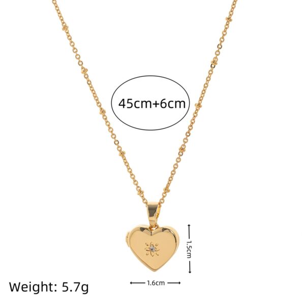 O1CN01240xzO1X9Y4T94Was_2210559832881-0-cib Wholesale Zircon Love Opening Elliptical Album Necklace