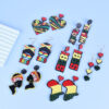 Wholesale Black Liberation Month Memorial Earrings June Day African Slave Liberation Day Earrings