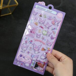 3D Embossed Sticker [Kuromi] / Bag