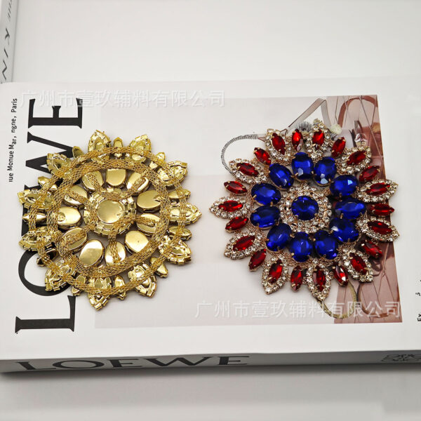 Wholesale Diamond inlaid with colorful sunflower eyes DIY Patches