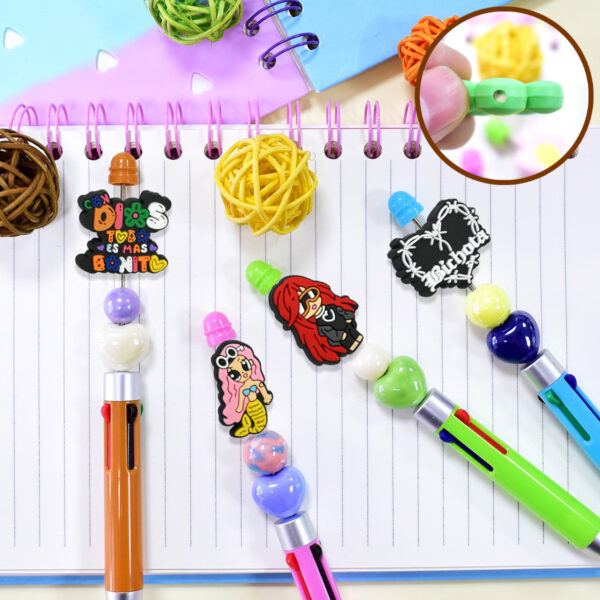 O1CN012DDLjx28wE2pyrvb4_2218983507996-0-cib Wholesale Cartoon Charred Bead DIY Soft Gel Perforated Thick Patch Beads