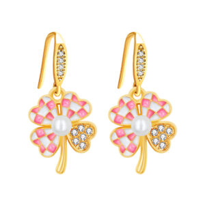 Pink four leaf clover