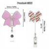 O1CN012JPR2Y2D5ccPfdnlU_2220403148558-0-cib Wholesale acrylic cherry bow retractable badge clip DIY jewelry easy-to-pull buckle