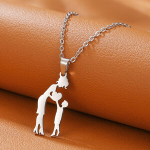 Mother+son / Mother's day stainless steel necklace