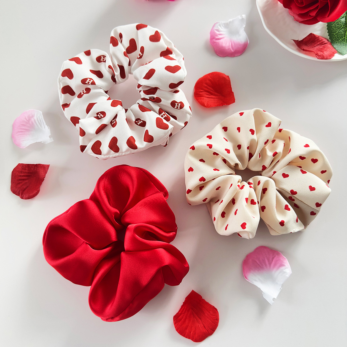 Wholesale Sweet Love Valentine's Day Romantic Fabric Hairbands