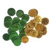 Wholesale St. Patrick's Day Shamrock Plastic Coins Gold Props