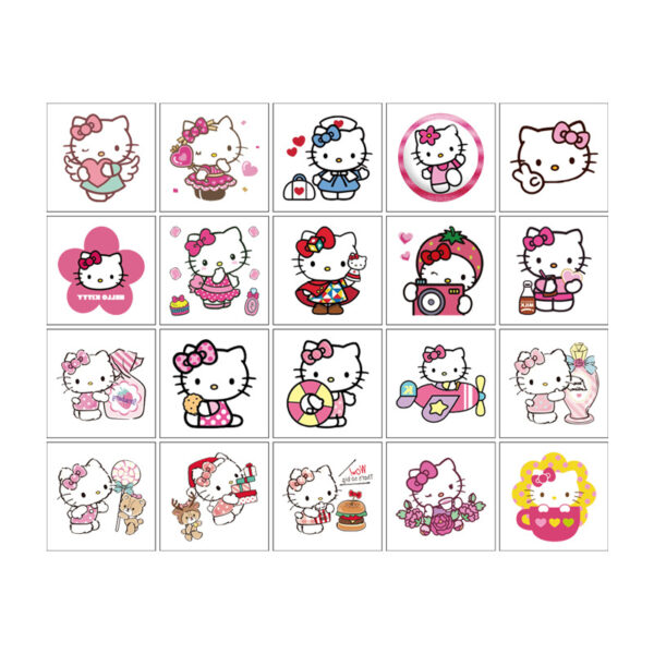 Wholesale 5X5Cm Cat Cartoon Tattoo Stickers OLY Exclusive