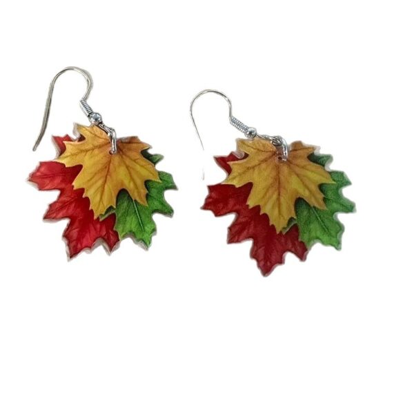 Wholesale Classical Holiday Style Leaf Earrings