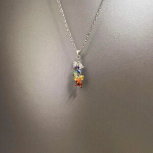 27#Necklace rainbow d975