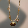 O1CN012NGzcF1QEOzlWYINN_2211938561944-0-cib Wholesale Pearl Rice Pearl Star Mang Zircon Sea Star Shell Necklace