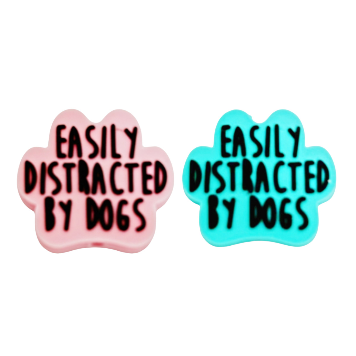 Wholesale Cross-border Explosions Easily Distracted By Dogs Silicone Beads TK Live Amazon diy String Beads