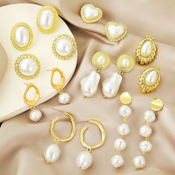 Wholesale Baroque pearl earrings