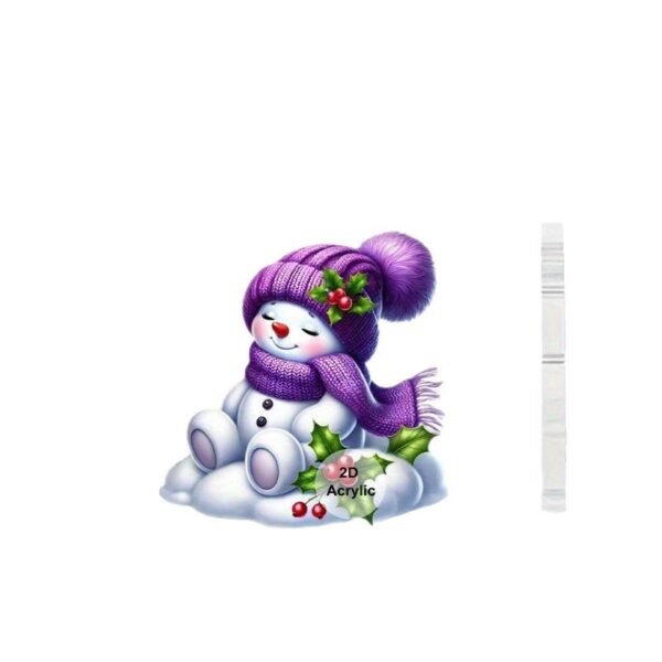 Wholesale 2026 Christmas Snowman Series Acrylic Earrings