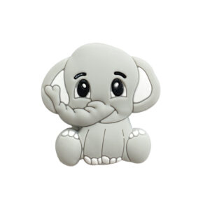 Long nose elephant beads gray