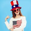 Wholesale Independence Day party flag decoration hat
