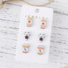 Wholesale cute nurse bandage syringe ambulance hospital first aid kit medical record earring