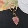 Wholesale Product Oil Dropping Pink Love Printing Valentine's Day Keychain