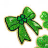 Wholesale Clover St. Patrick's Day 3 Bowknots Green Series Sequin Embroidery DIY Patches