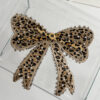 Wholesale Leopard print bow hot stamping embroidery DIY Patches
