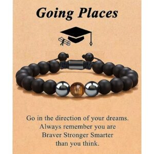 Magnetic black matte tiger eye bracelet