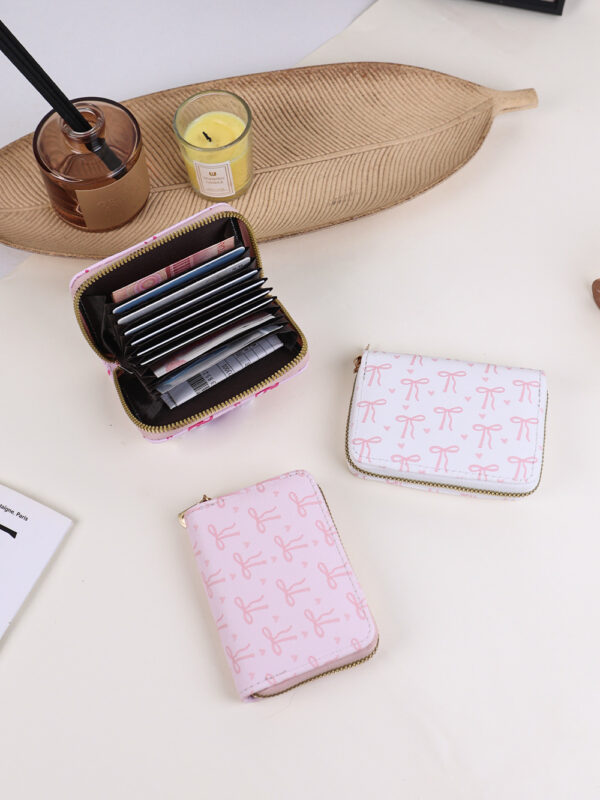 Wholesale Cartoon Sweet Mini Bow Multi Card Pocket Wallet