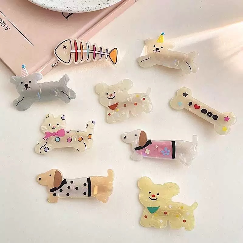 Wholesale Cute Ppy Hair Clip Cartoon Creative Realistic Kitten Hair Clip