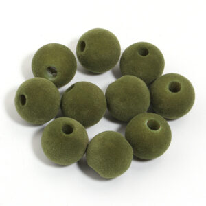 Round dark green / Size: outer diameter 16mm, hole diameter 4.7mm