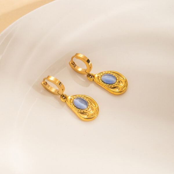 O1CN012dvQgI1P9XF8grIPF_2218506891798-0-cib Wholesale Titanium Steel Jewelry Set Collarbone Necklace and Earrings