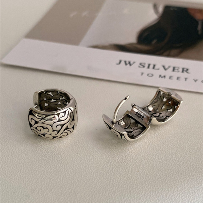 Wholesale Geometric Circle Vintage Pattern Earrings