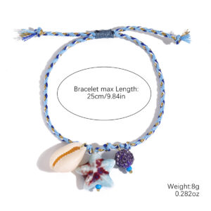 S2504-2 blue starfish bracelet