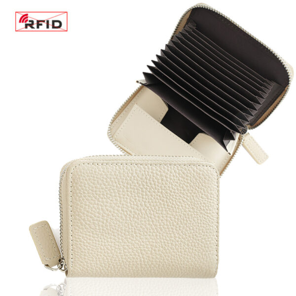 Wholesale Anti theft brush leather integrated multifunctional organ card bag
