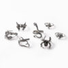 Wholesale retro skull snake octopus animal ring