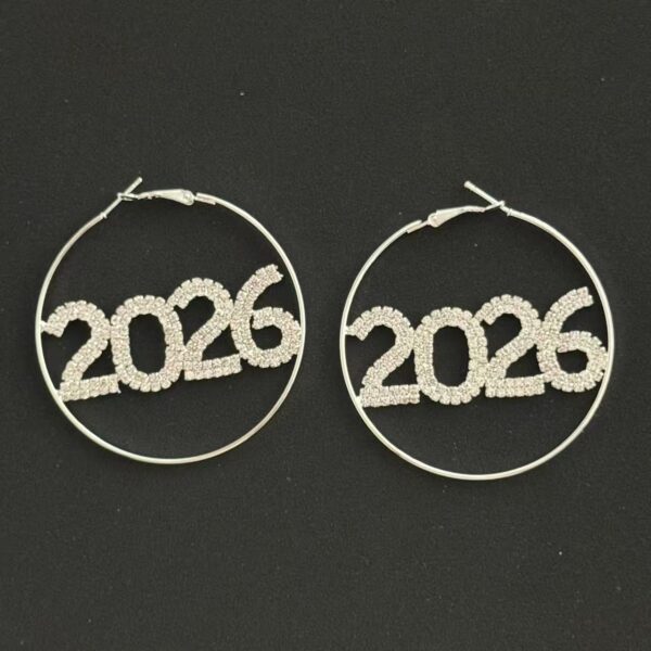 Wholesale Number 2026 rhinestone round earrings