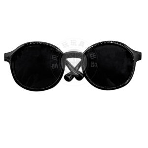 Large cotton doll black sunglasses 9cm lens glasses