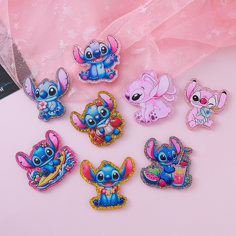 Wholesale Glitter Cartoon Acrylic Flatback OLY Exclusive