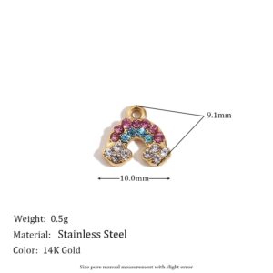 Rainbow pendant-Gold