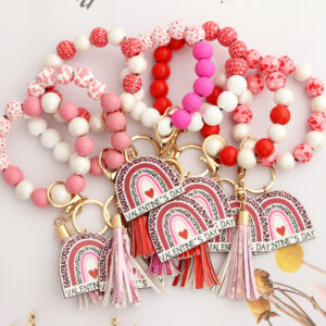 7 # Love rose red tassel