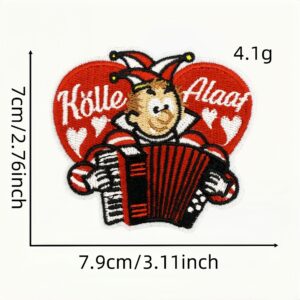 Red carnival cloth sticker 4 #