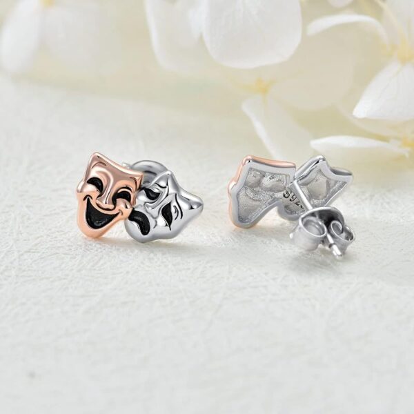 Wholesale Funny Crying Smiley Face Mask Expression Earrings