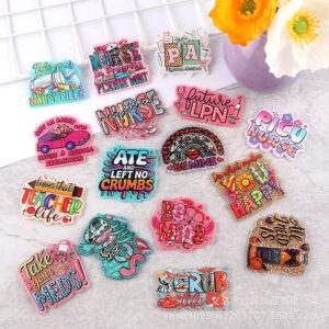 Wholesale 10pcs Cute Cartoon Character Acrylic Flatback Charm