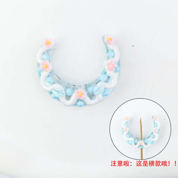 Wholesale Heavy Oil Hand Painted Beads Moon Boat Cartoon Cute Macaron Beaded