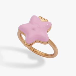 Pink star ring