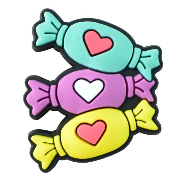 Wholesale 100pcs Valentine's Day Series Cartoon Pvc Soft Glue Double-Sided Focus Beads