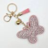 Wholesale Butterfly Creative All-match Bag Pendant Personalized Tassel Keychain Hot Diamond